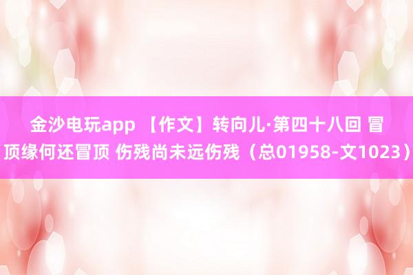 金沙电玩app 【作文】转向儿·第四十八回 冒顶缘何还冒顶 伤残尚未远伤残（总01958-文1023）