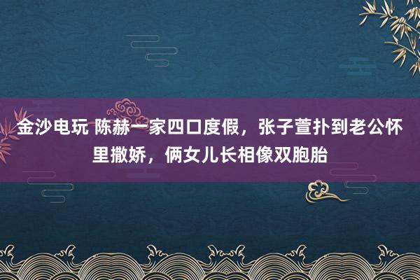 金沙电玩 陈赫一家四口度假,张子萱扑到老公怀里撒娇,俩女儿长相像双胞胎