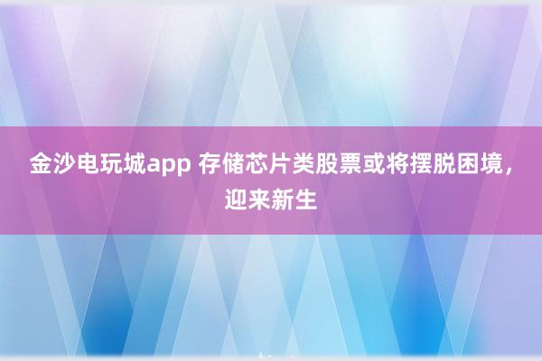 金沙电玩城app 存储芯片类股票或将摆脱困境，迎来新生