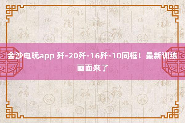 金沙电玩app 歼-20歼-16歼-10同框！最新训练画面来了