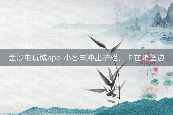 金沙电玩城app 小客车冲出护栏,卡在峭壁边