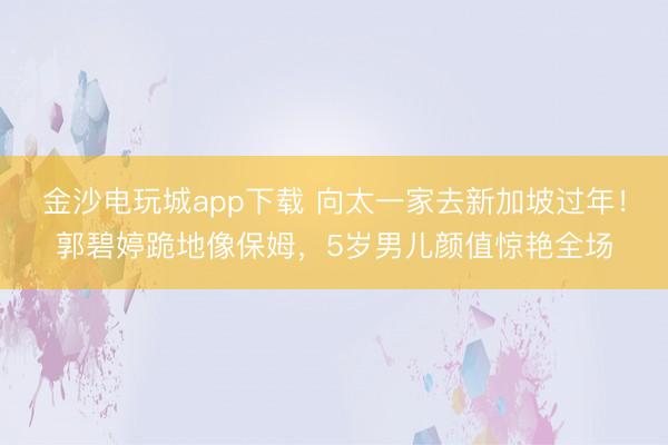 金沙电玩城app下载 向太一家去新加坡过年！郭碧婷跪地像保姆，5岁男儿颜值惊艳全场